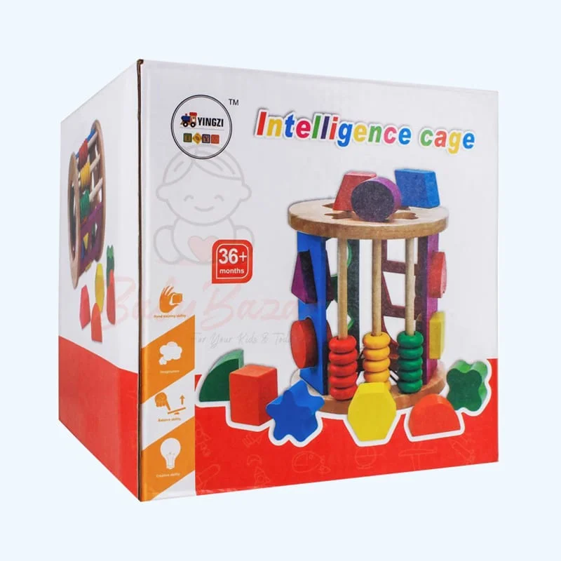 Educational Wooden Toy Intelligence Cage - Image 1